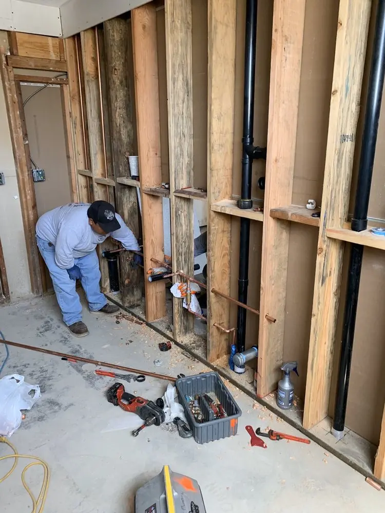 Commercial rough-in plumbing for Gas Line Repair in Midway Hollow